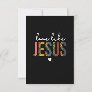 Prettig Valentijnsfeest Dag Christelijke Luipaard  Kaart