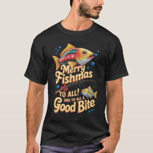 Prettig Visfeest Aan Alle Goede Bijtende Vissers V T-shirt