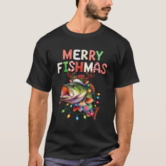 Prettig Visfeest Kerstman Visliefhebbers Grappige  T-shirt