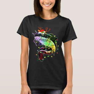 Prettig Visfeest Kerstman Visliefhebbers Grappige T-shirt