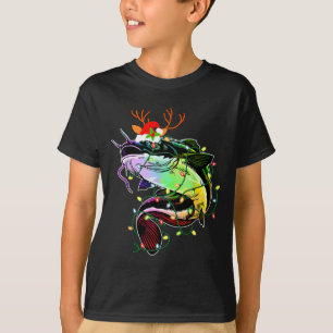 Prettig Visfeest Kerstman Visliefhebbers Grappige T-shirt