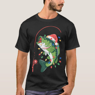 Prettig Visfeest Kerstman Vissen Grappige Visser C T-shirt