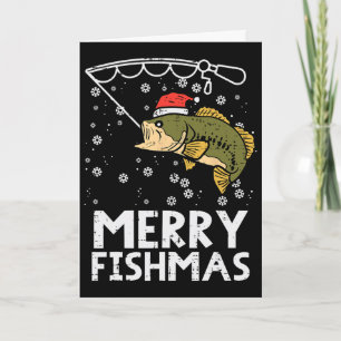 Prettig visfeest vis vissen Kerstmis Kerstmis Vade Kaart
