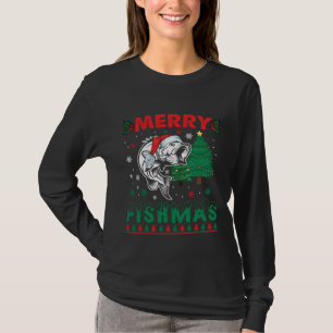 Prettig Visfeest Vis Vissen Vader Visser Kerstmis T-shirt