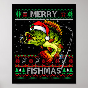 Prettig Vissenfeest K Vis Vissen Kerstmis Vreselij Poster