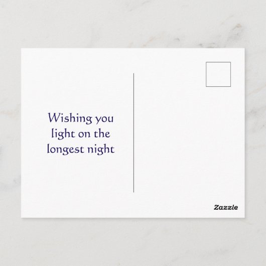 Prettig Winter Solstitium Groet Briefkaart (Achterkant)