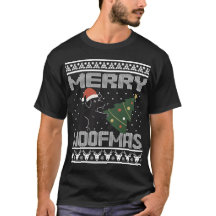 Prettig Woefmas Grappig Hond Kerst Ontwerp
