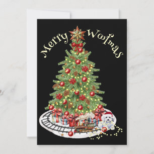 Prettig Woefmas Hond Design- Bichon Frise Feestdagenkaart