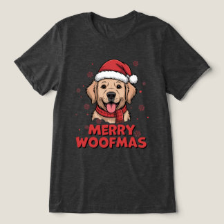 Prettig Woefmas - Kerstmis met een schattige Kerst Tri-Blend Shirt