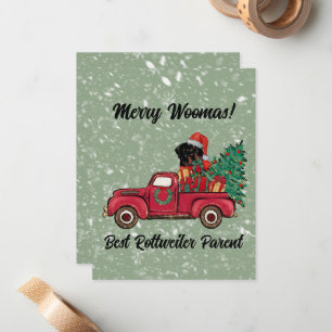 Prettig Woofmas! Beste Rottweiler Moeder Persoonli Notitiekaartje