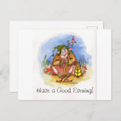 Prettige avond! feestdagenkaart (Voorkant / Achterkant)