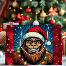 Prettige Bigfoot Sasquatch Kerstmis