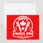 Prettige Canada Dag 1 juli Briefkaart (Voorkant / Achterkant)