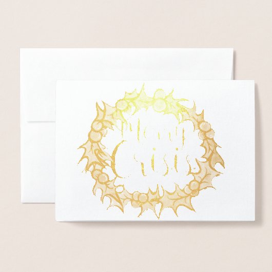 Prettige Crisis Folie Kaarten (Voorkant met envelop)