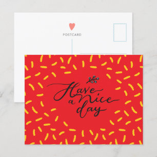 Prettige Dag - Motiverende Ansichtkaart Briefkaart