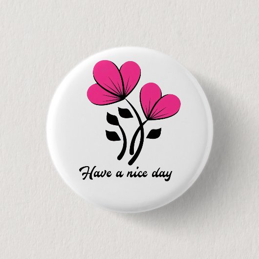 Prettige Dag Ronde Button 3,2 Cm (Voorkant)