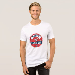Prettige Dag van de Arbeid Tri-Blend Shirt