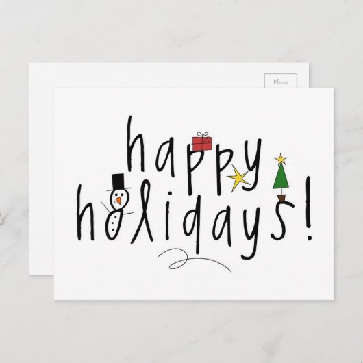 prettige feestdagen (Voorkant / Achterkant)