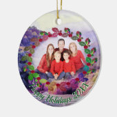 Prettige feestdagen 1620 keramisch ornament (Links)