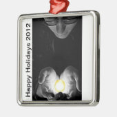 prettige feestdagen 2012 metalen ornament (Links)