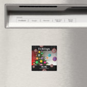 prettige feestdagen 2020 covid molecule boom magneet (Insitu (Vaatwasser))