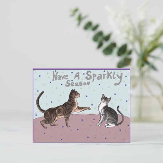 prettige feestdagen 2021 briefkaart (Staand voorkant)