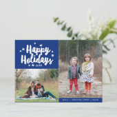 prettige feestdagen 2 Fotofeestdag Feestdagenkaart (Staand voorkant)