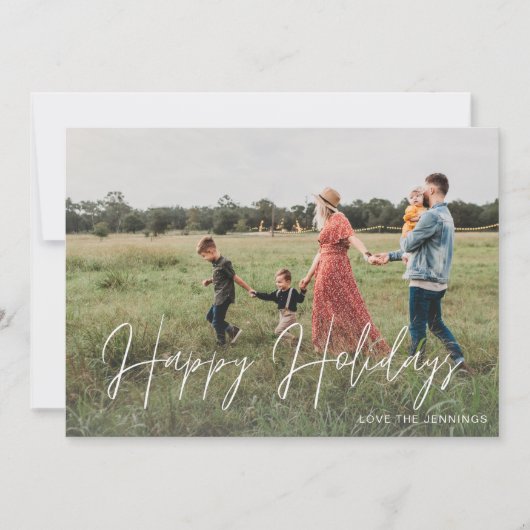 prettige feestdagen 2-kaart voor modern script (Voorkant)