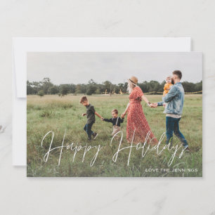 prettige feestdagen 2-kaart voor modern script