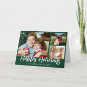 Prettige feestdagen 3 foto kerst (Voorkant)