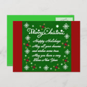 prettige feestdagen#4_ feestdagenkaart (Voorkant / Achterkant)