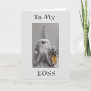 prettige feestdagen AAN **MIJN BOSS** HOLIDAIRE KA Kaart