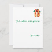 Prettige feestdagen Aangepaste Cozy Scene Waterver (Achterkant)