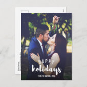 prettige feestdagen Aangepaste foto (Voorkant / Achterkant)