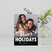 Prettige feestdagen Aangepaste foto (Staand Voorkant)