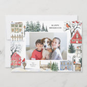 Prettige feestdagen Aangepaste foto © Kaart (Voorkant)