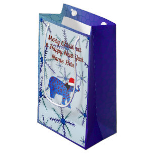 Prettige feestdagen Aangepaste geschenkzak Klein Cadeauzakje