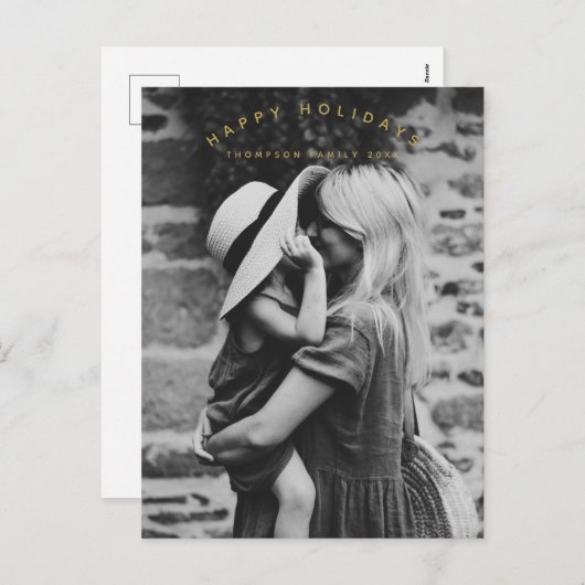 prettige feestdagen aangepaste kerstfeestdagen (Voorkant / Achterkant)