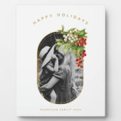 prettige feestdagen aangepaste kerstfeestdagen fotoplaat (Voorkant)