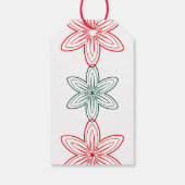 Prettige feestdagen Aangepaste kleur minimalistisc Cadeaulabel (Achterkant)