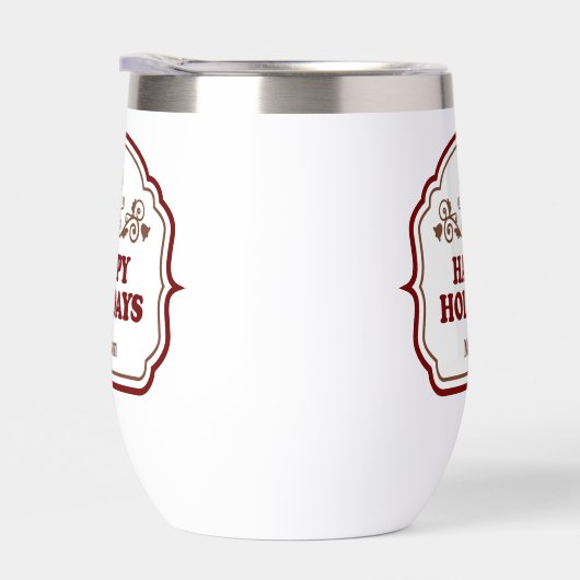 Prettige feestdagen Aangepaste naam (Rechts)