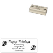 Prettige feestdagen Aangepaste Rubber Stamp Rubberstempel (Gestempeld)