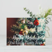 prettige feestdagen aankondiging (Staand voorkant)