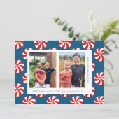 prettige feestdagen aankondiging kerstsnoepkanen (Staand voorkant)