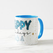 prettige feestdagen aanpassen mok (Voorkant rechts)