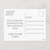 prettige feestdagen afspeeltekst met kleurrijke le (Achterkant)