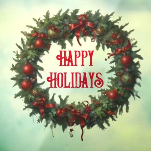 PRETTIGE FEESTDAGEN AI-decal voor vastklemmen van Raamsticker (Vel 3)