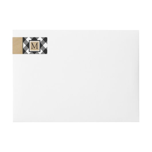 Prettige feestdagen B&W Buffel Monogram controlere (Voorkant)