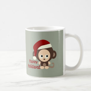 prettige feestdagen! Baby aap Koffiemok