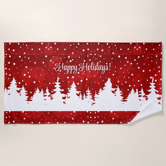 prettige feestdagen Beach Towel Strandlaken